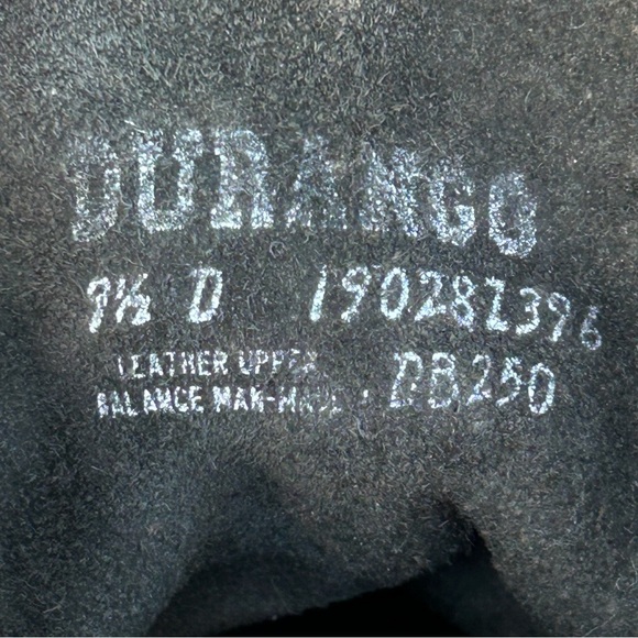 Durango Black Leather Men's Boots - Picture 8 of 9